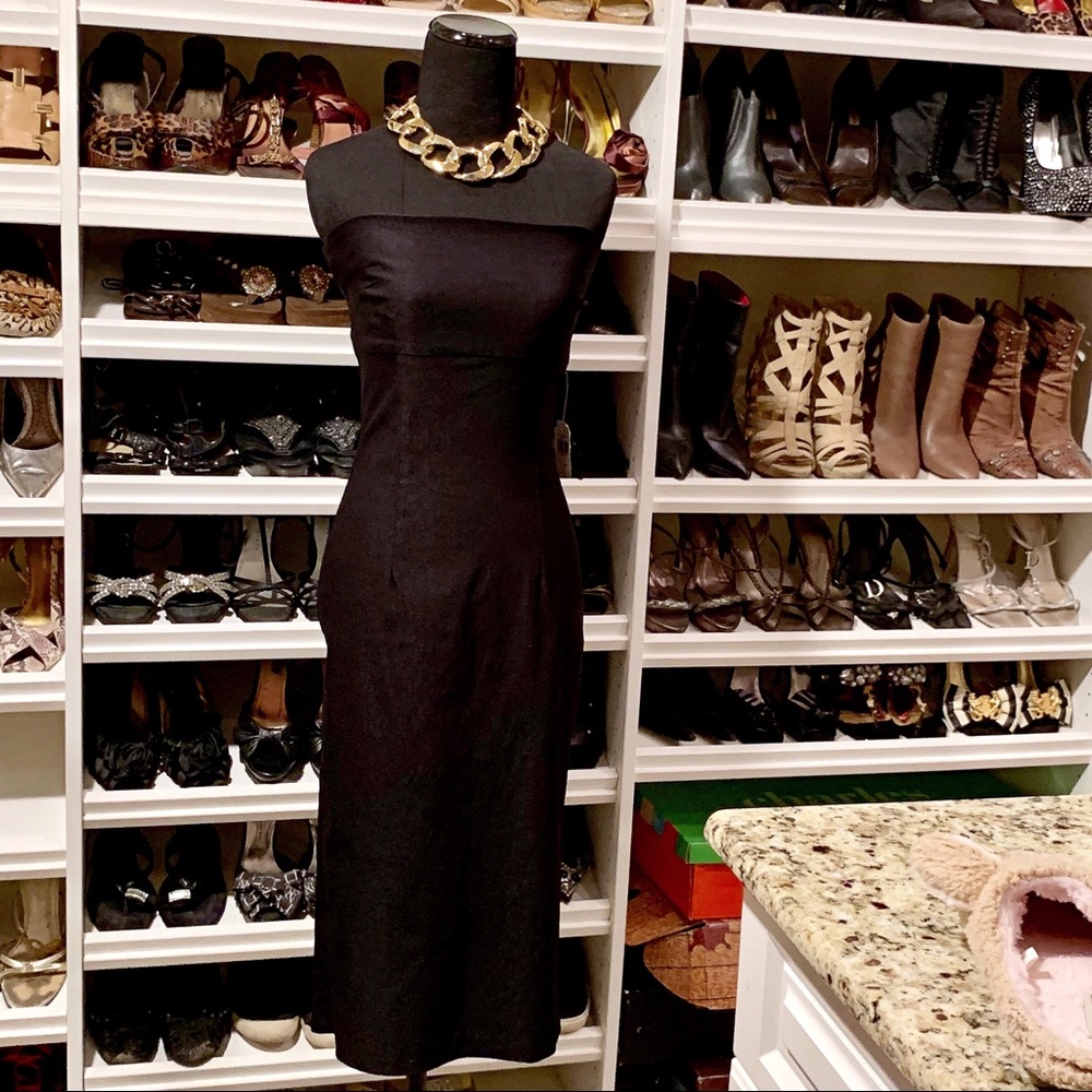 LIPSY Black Strapless Cocktail Dress NWT